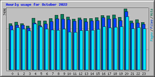 Hourly usage for October 2022